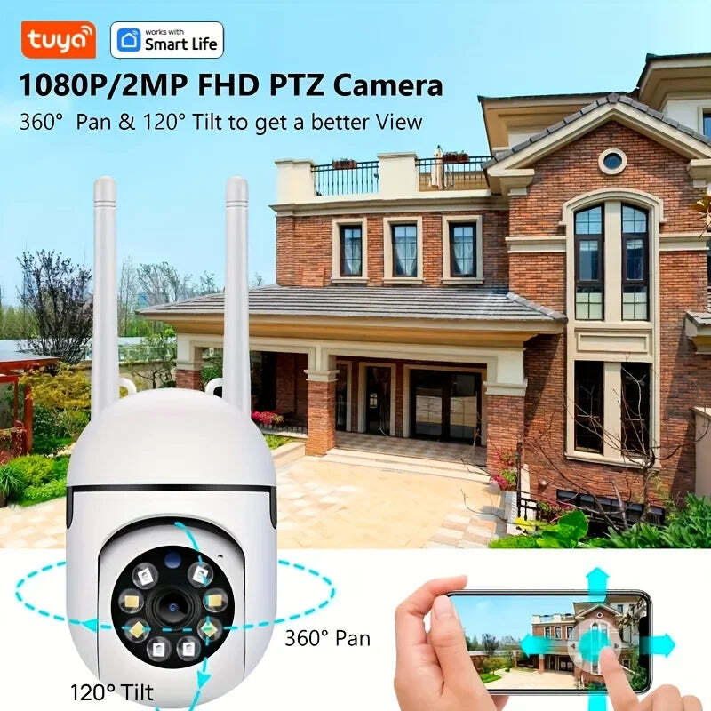 Image of Tuya smart WiFi indoor camera with two-way audio and motion detection