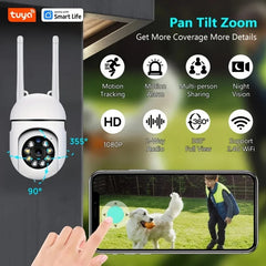 Image of Tuya smart WiFi indoor camera with two-way audio and motion detection