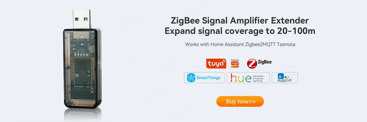 Image of Tuya Zigbee 3.0 gateway hub for smart home control with Alexa and Google Assistant