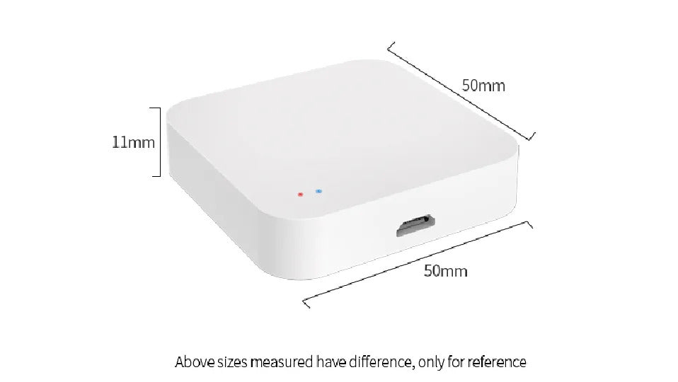 Image of Tuya Zigbee wireless hub gateway for smart home automation with Google Assistant compatibility