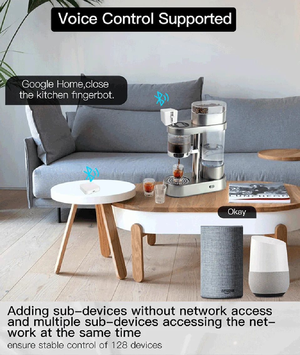 Image of Tuya Zigbee wireless hub gateway for smart home automation with Google Assistant compatibility