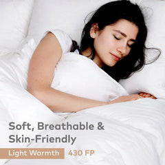 Image of Ultra soft cooling down comforter with 100% cotton cover and ethical filling