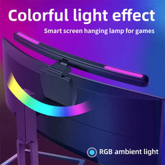 Image of USB dimmable RGB monitor light bar with adjustable color temperature