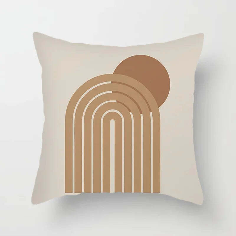 Abstract line pattern cushion cover for home decor and sofa decoration