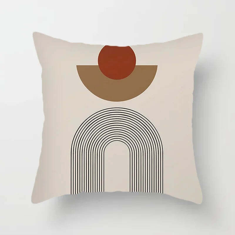 Abstract line pattern cushion cover for home decor and sofa decoration