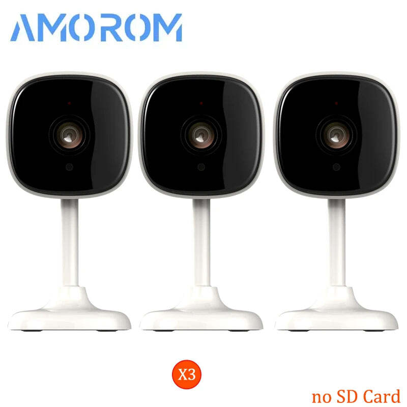 Amorom 1080P WiFi IP surveillance camera with two-way audio and night vision