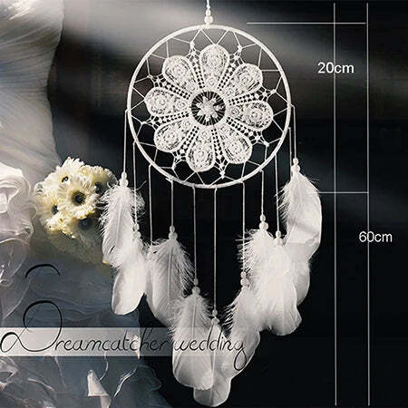 Big dream catcher with lights for kids' room decor