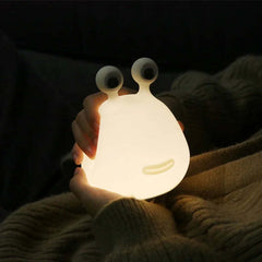 Cartoon slug LED night light for bedroom decor and baby feeding