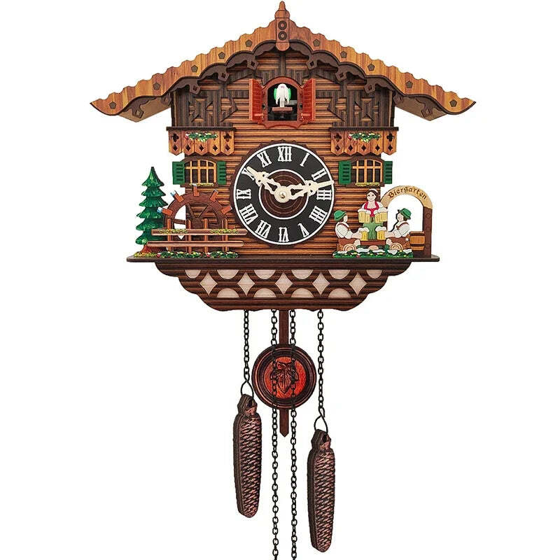 Classic wooden cuckoo wall clock for stylish home decor