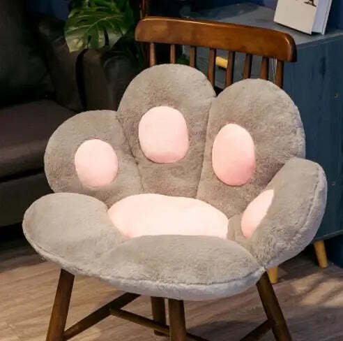 Kawaii cat paw plush toy for stylish home and office decor