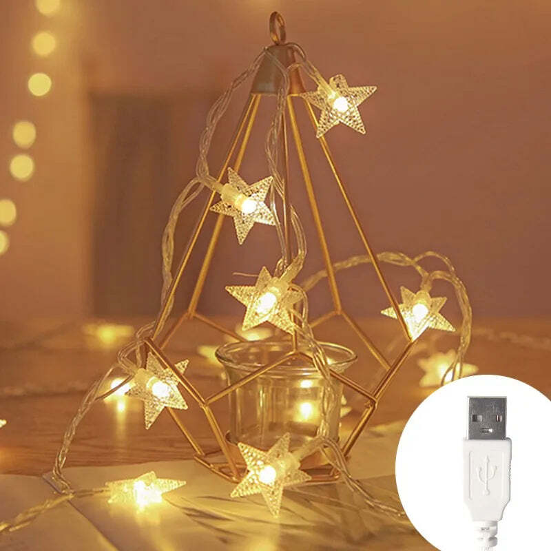 LED string lights for outdoor and indoor decor, perfect for parties and weddings