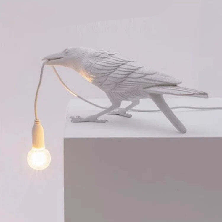 Lively bird table lamp for bedroom and living room decor