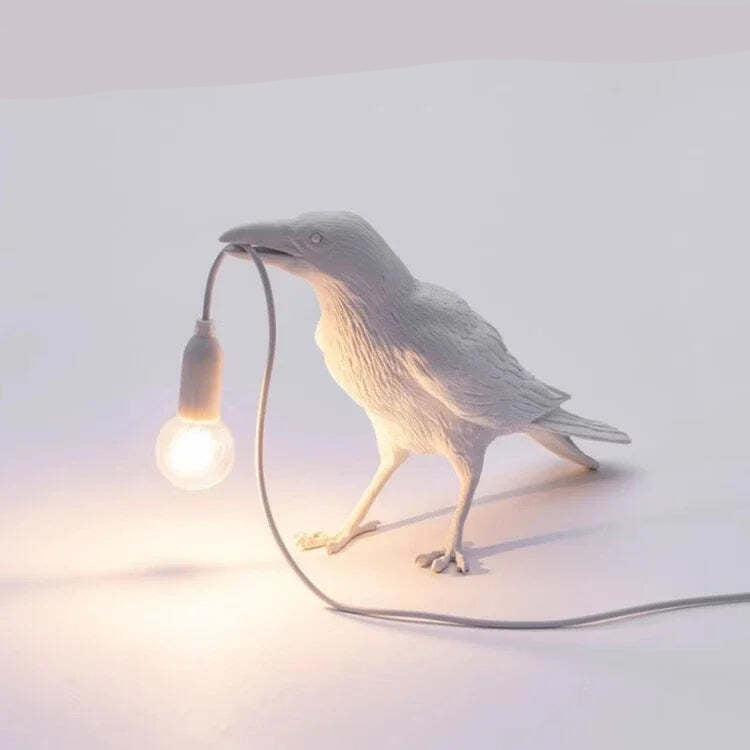 Lively bird table lamp for bedroom and living room decor