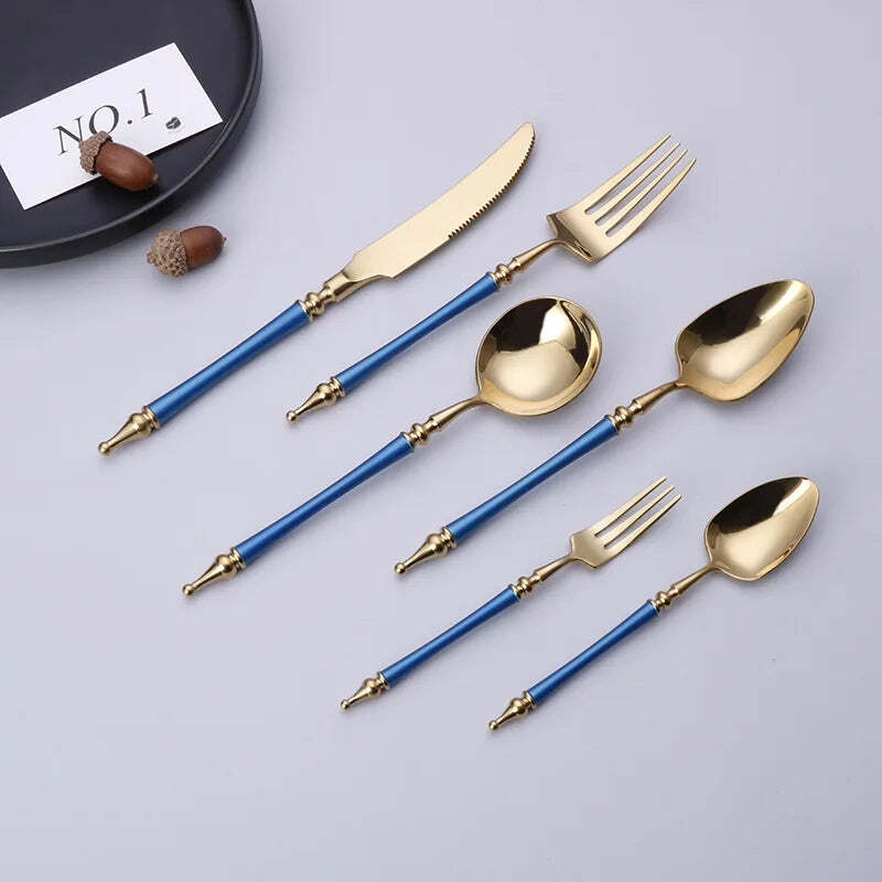 Luxury 304 stainless steel cutlery set for elegant dining experiences