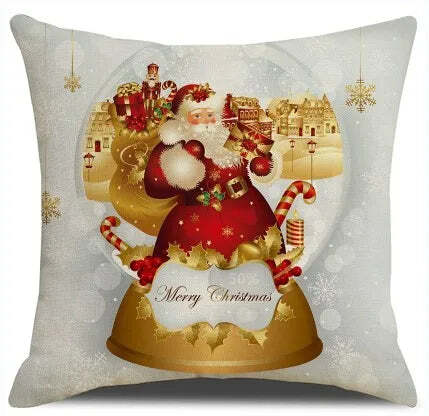 Merry Christmas decorative cushion cover for festive home decor