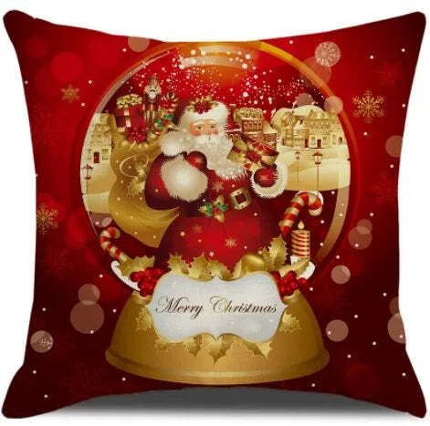 Merry Christmas decorative cushion cover for festive home decor