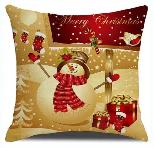 Merry Christmas decorative cushion cover for festive home decor