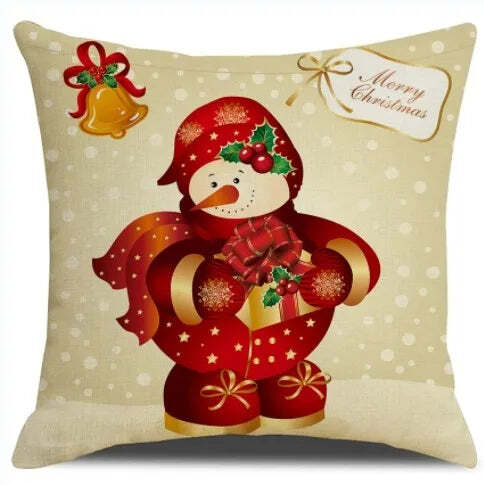 Merry Christmas decorative cushion cover for festive home decor