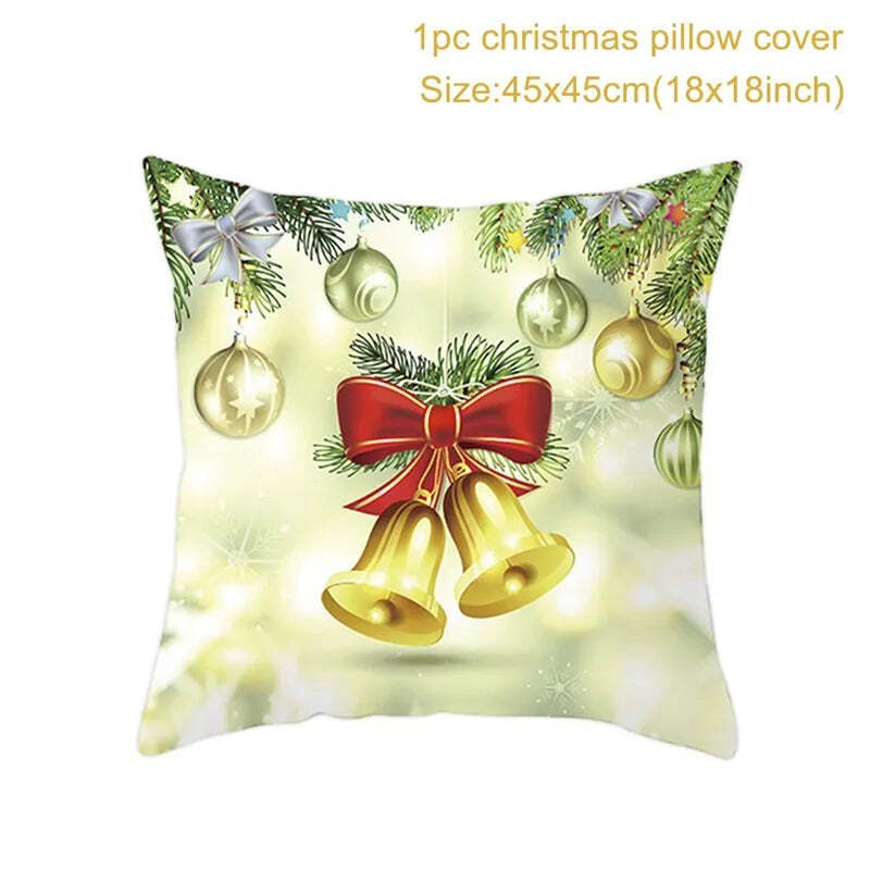 Merry Christmas decorative cushion cover for festive home decor