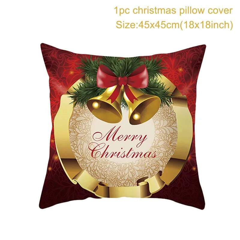 Merry Christmas decorative cushion cover for festive home decor