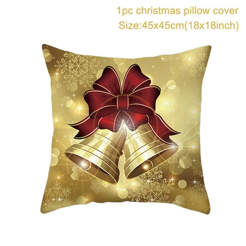 Merry Christmas decorative cushion cover for festive home decor