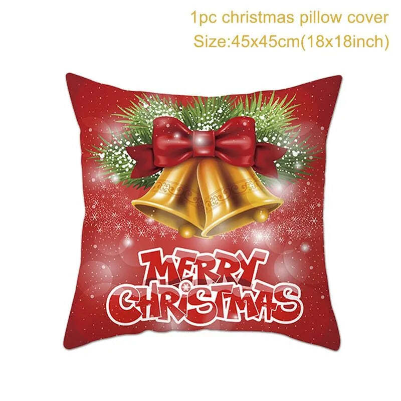 Merry Christmas decorative cushion cover for festive home decor