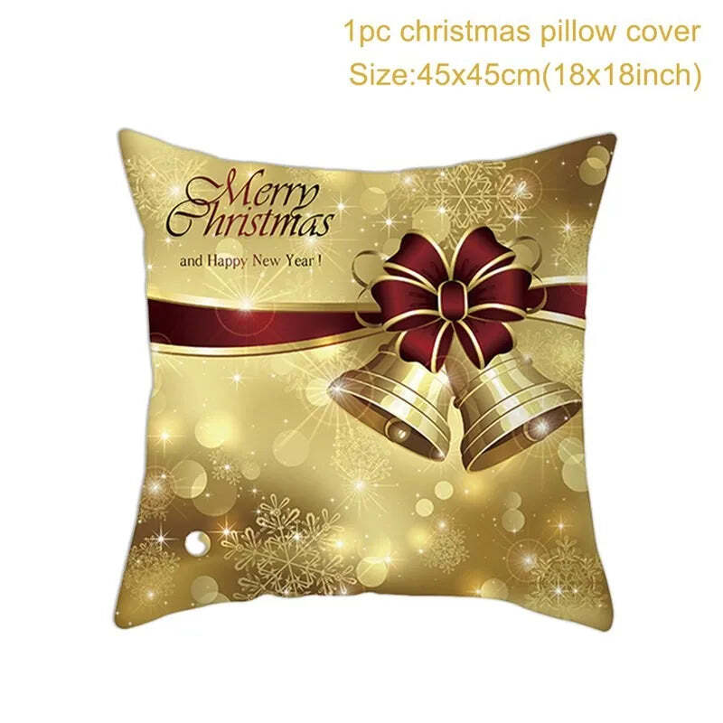 Merry Christmas decorative cushion cover for festive home decor