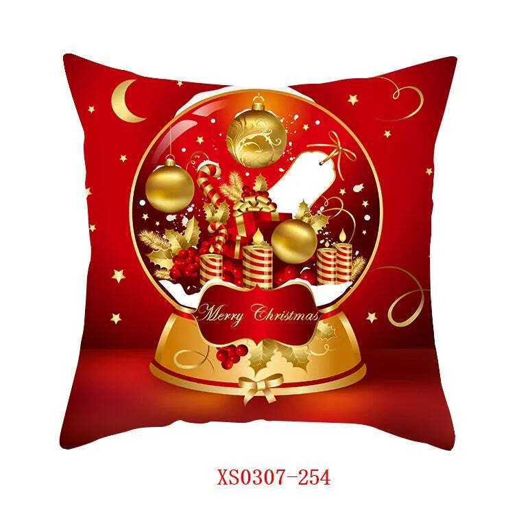 Merry Christmas decorative cushion cover for festive home decor