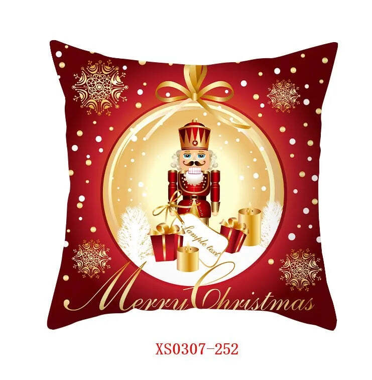 Merry Christmas decorative cushion cover for festive home decor