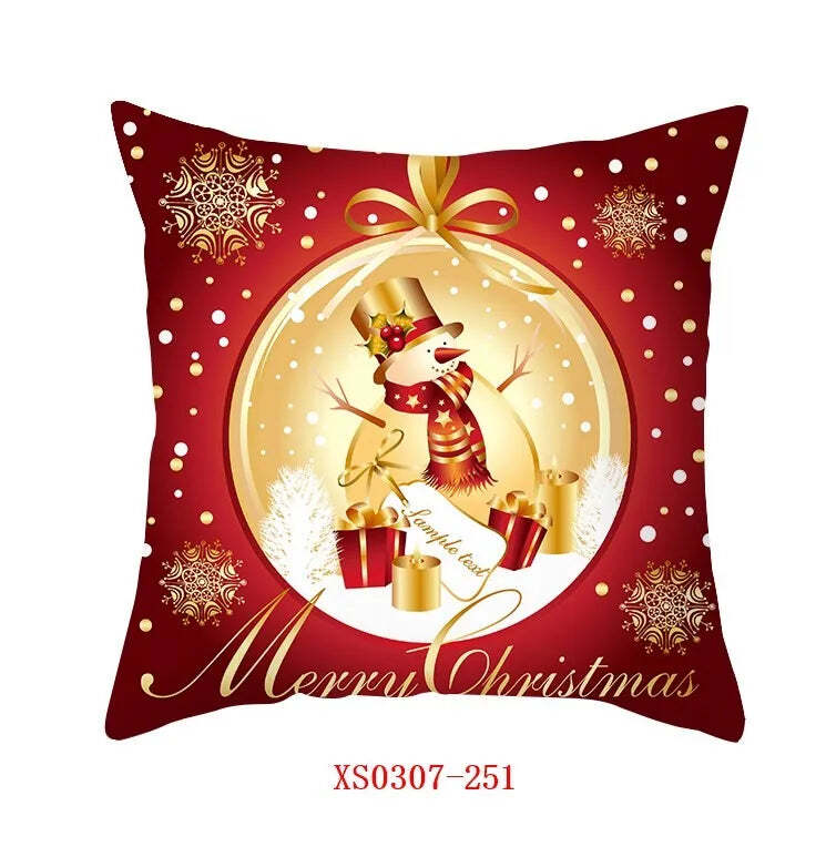 Merry Christmas decorative cushion cover for festive home decor