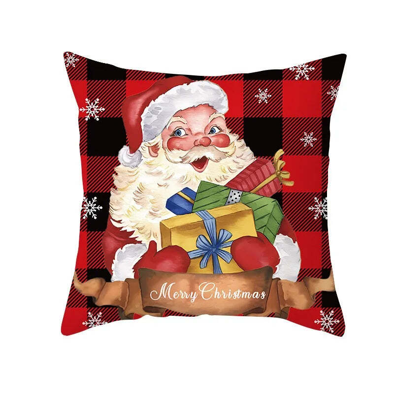 Merry Christmas decorative cushion cover for festive home decor