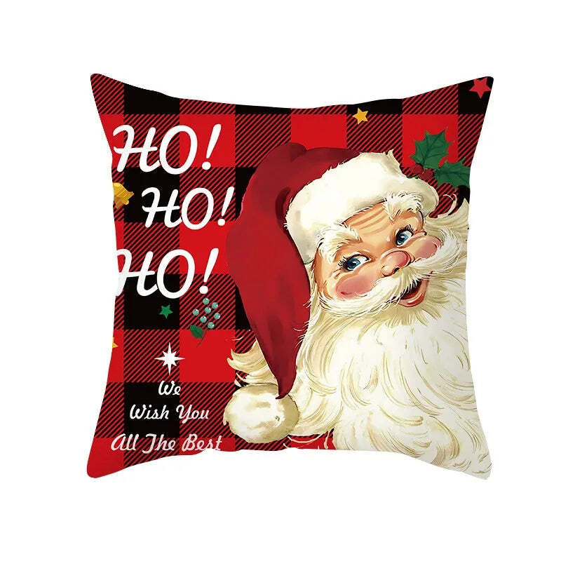 Merry Christmas decorative cushion cover for festive home decor