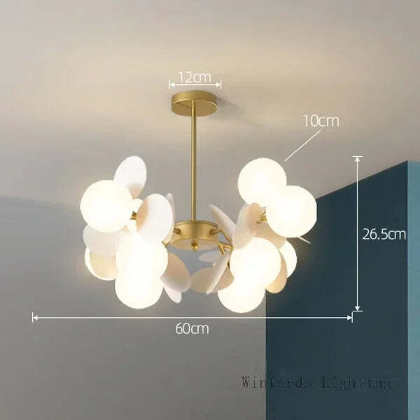 Modern colorful flower branch chandelier for children's rooms