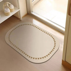 Modern diatomaceous earth bath mat for safety and style