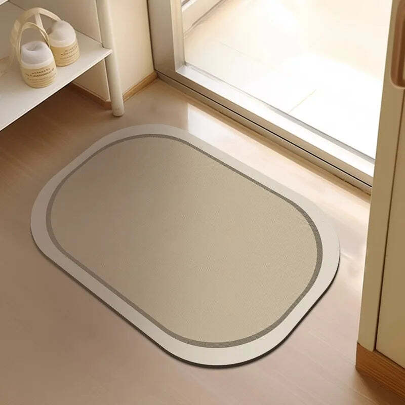 Modern diatomaceous earth bath mat for safety and style