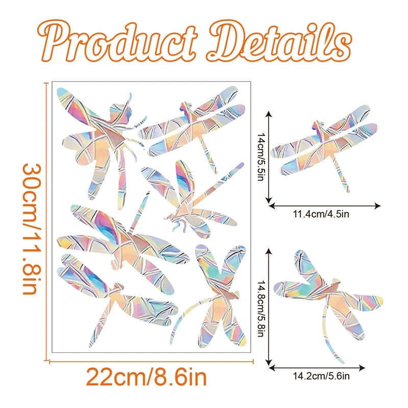 Rainbow suncatcher window stickers for home and kids' bedroom decoration