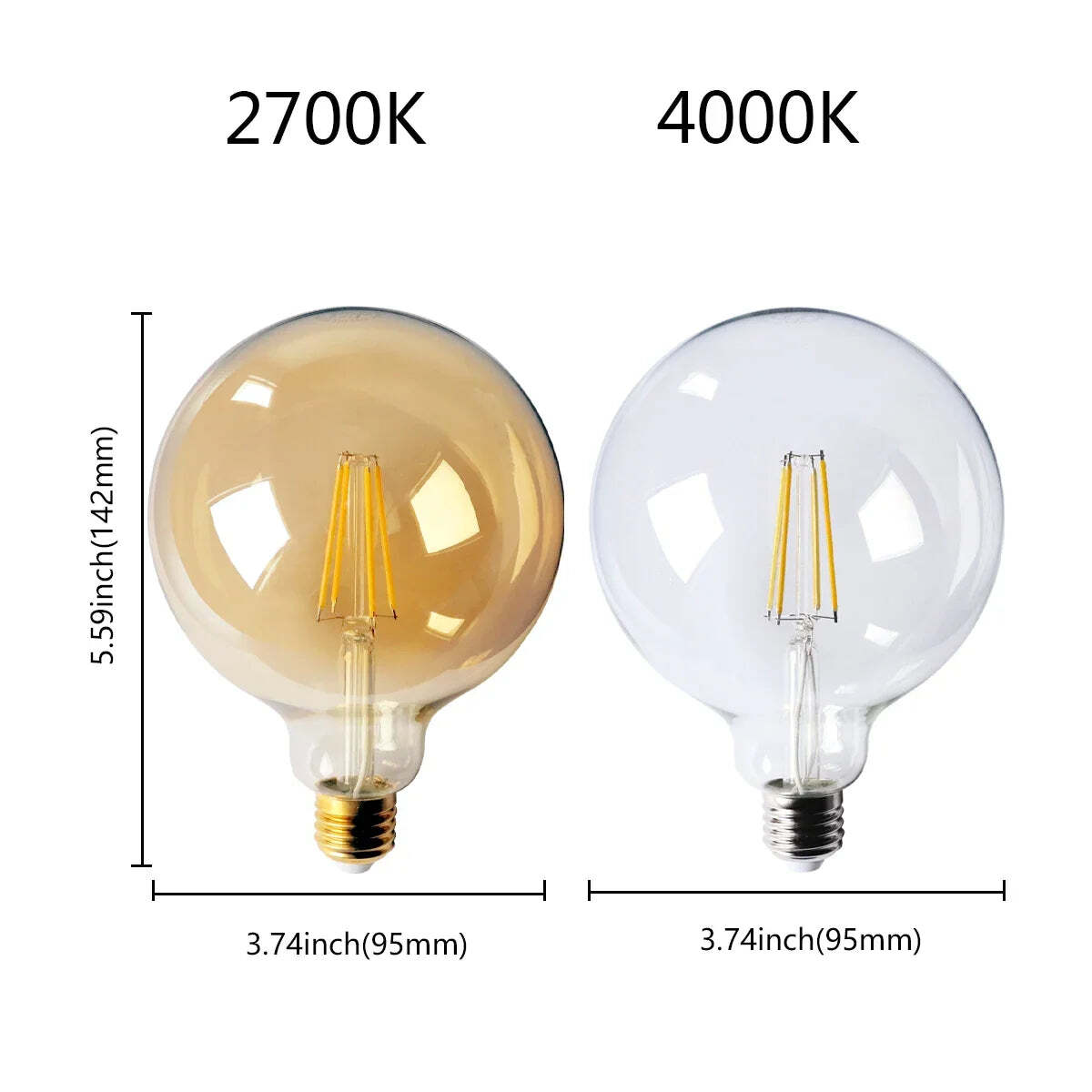 Retro Edison LED filament bulbs for home and office lighting