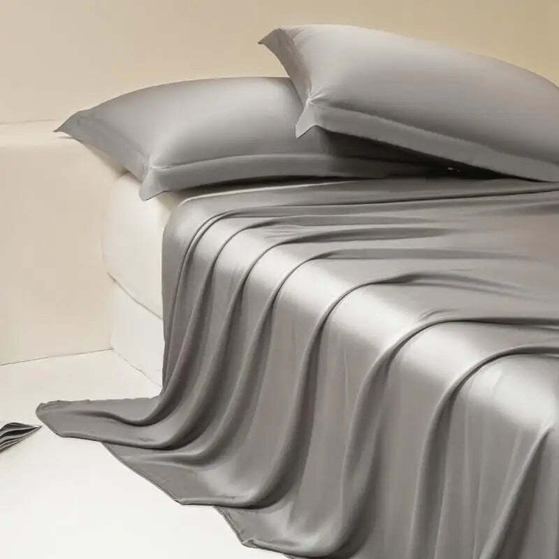 Silky eucalyptus lyocell cooling bed sheet for a luxurious sleep experience