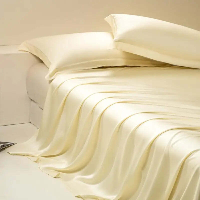 Silky eucalyptus lyocell cooling bed sheet for a luxurious sleep experience