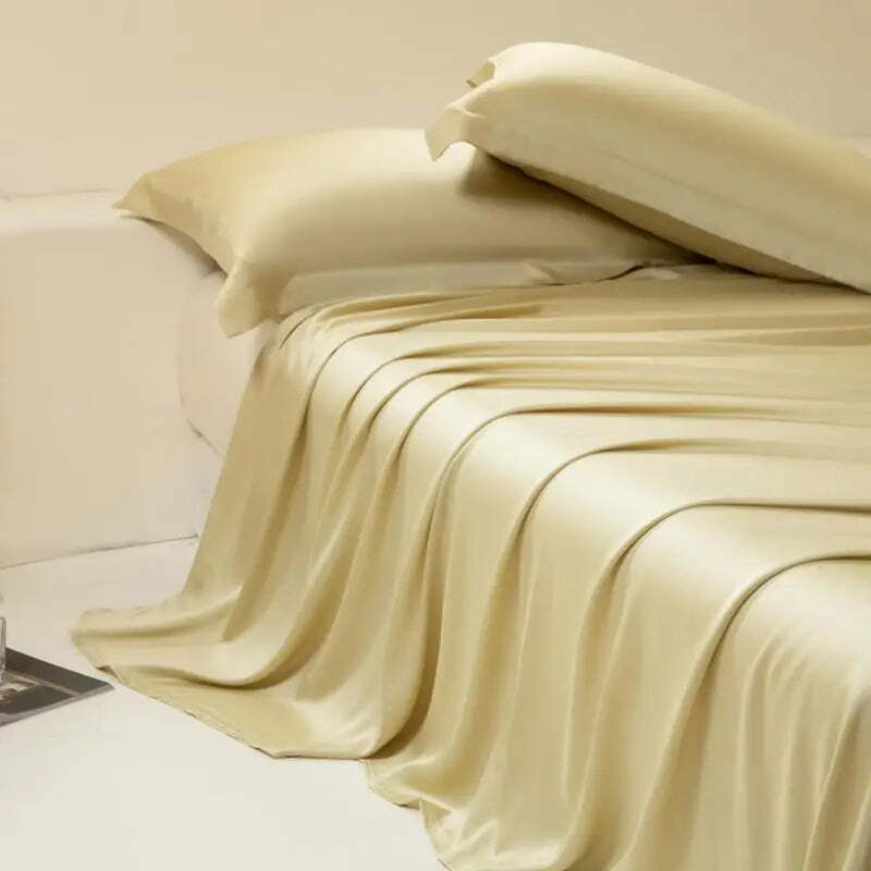 Silky eucalyptus lyocell cooling bed sheet for a luxurious sleep experience