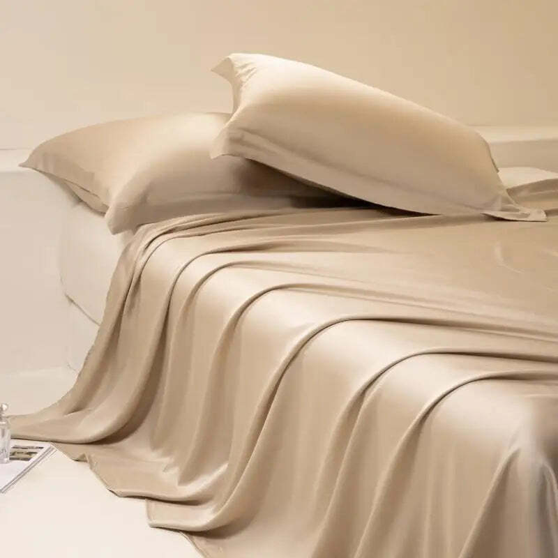 Silky eucalyptus lyocell cooling bed sheet for a luxurious sleep experience