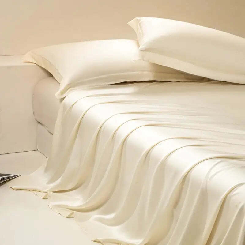 Silky eucalyptus lyocell cooling bed sheet for a luxurious sleep experience