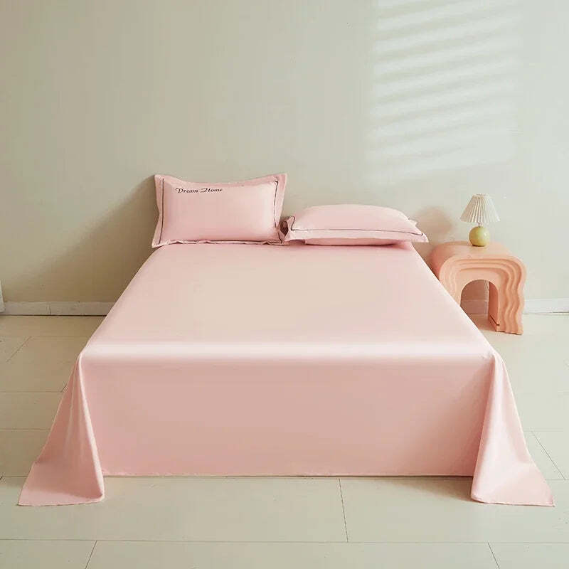 Silky smooth flat cooling sheet set with pillowcases for ultimate comfort