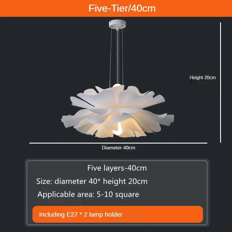 Simple modern LED chandelier for dining room and bedroom décor