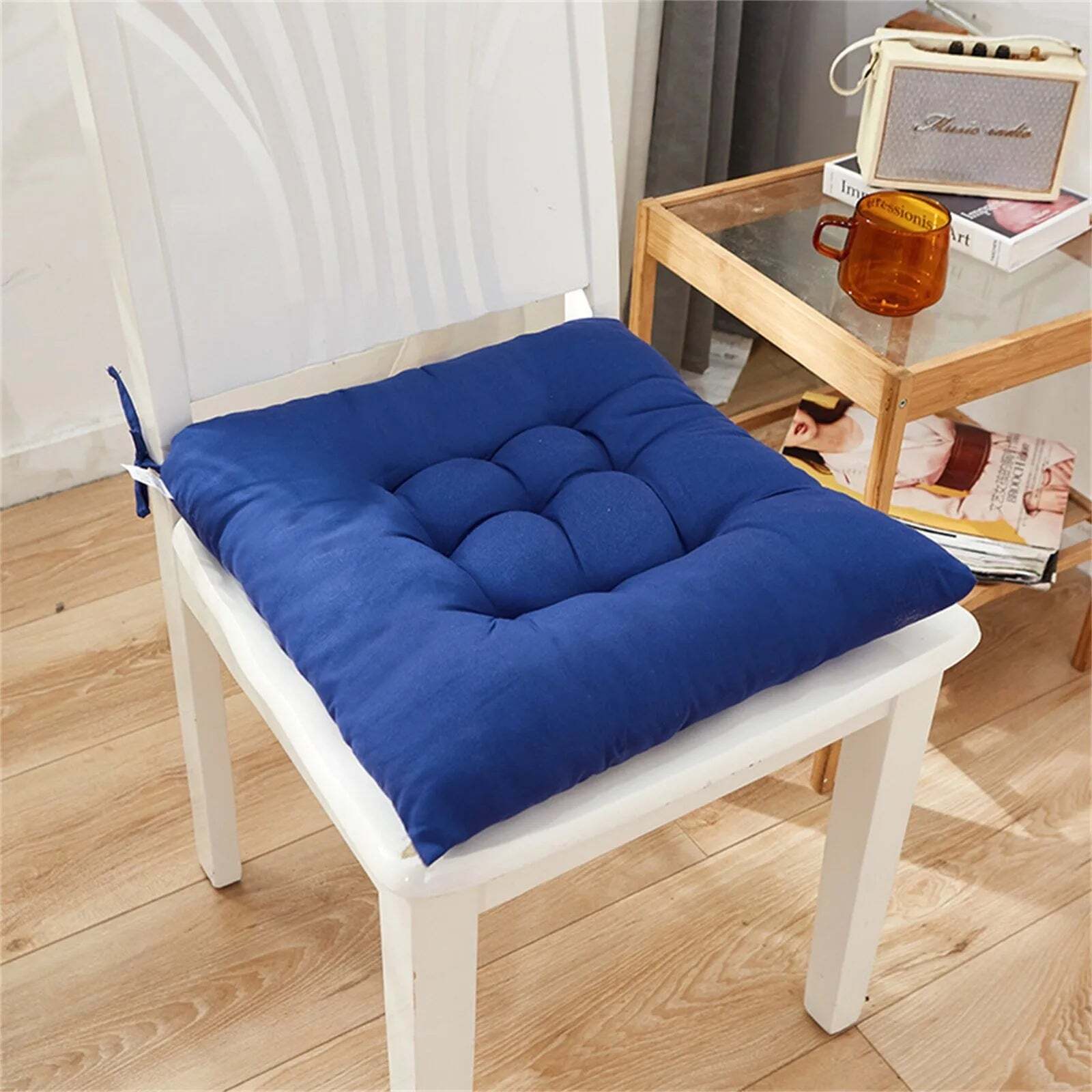 Soft cotton chair cushion for office, home, or car use