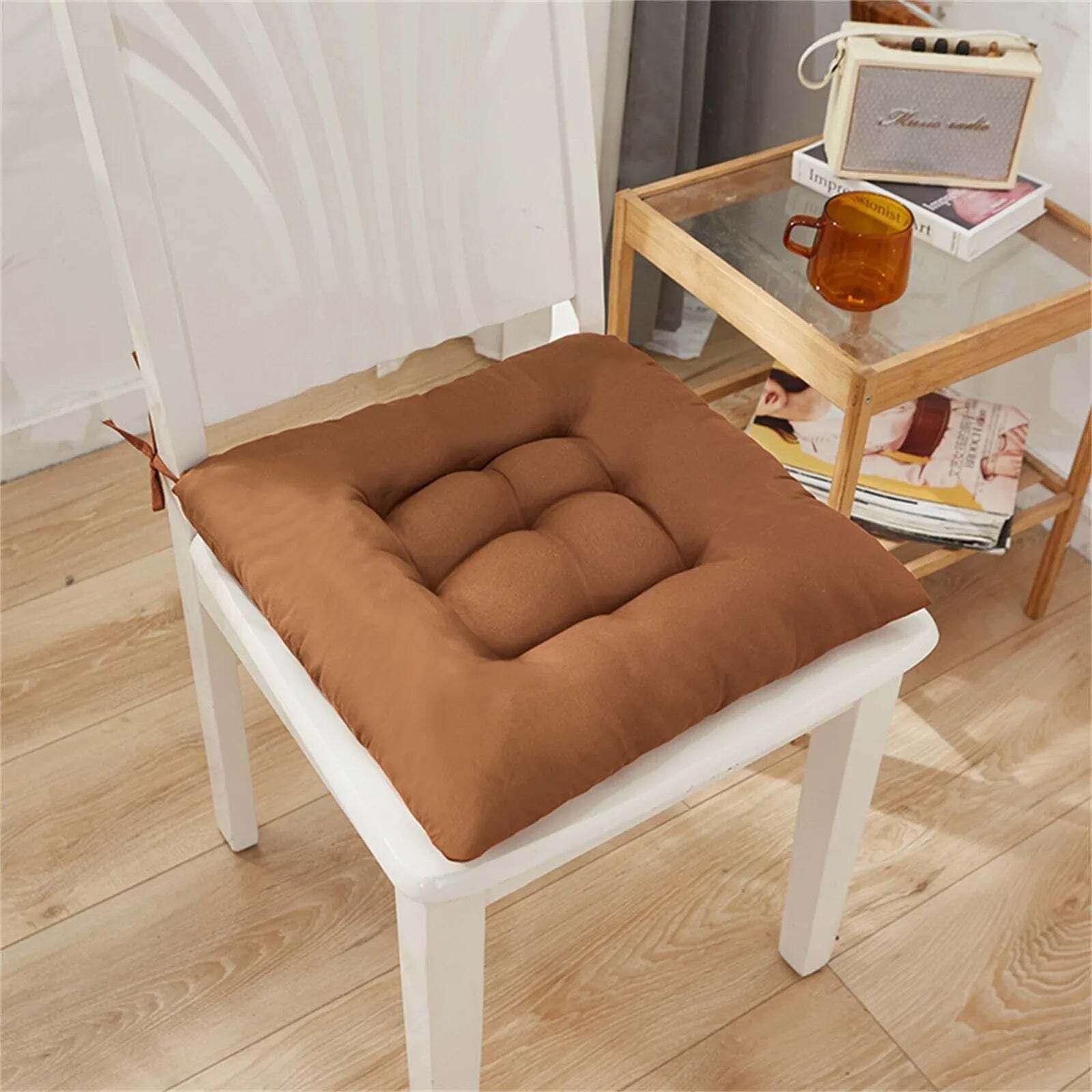 Soft cotton chair cushion for office, home, or car use