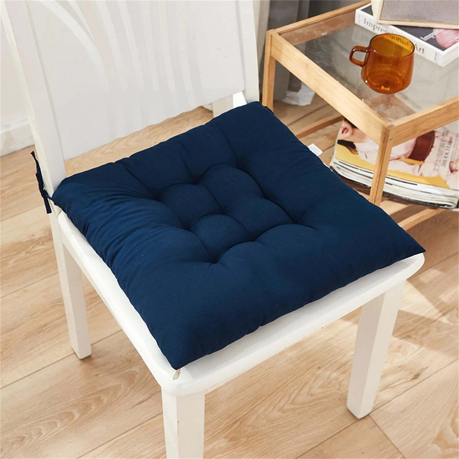 Soft cotton chair cushion for office, home, or car use