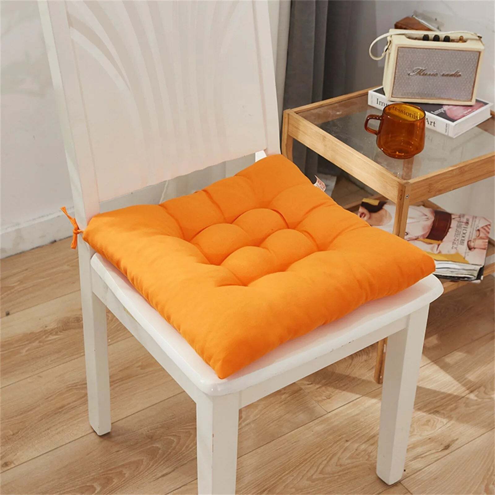 Soft cotton chair cushion for office, home, or car use