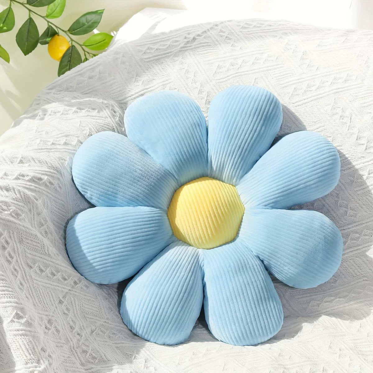 Sunflower daisy seat cushion for office or home décor