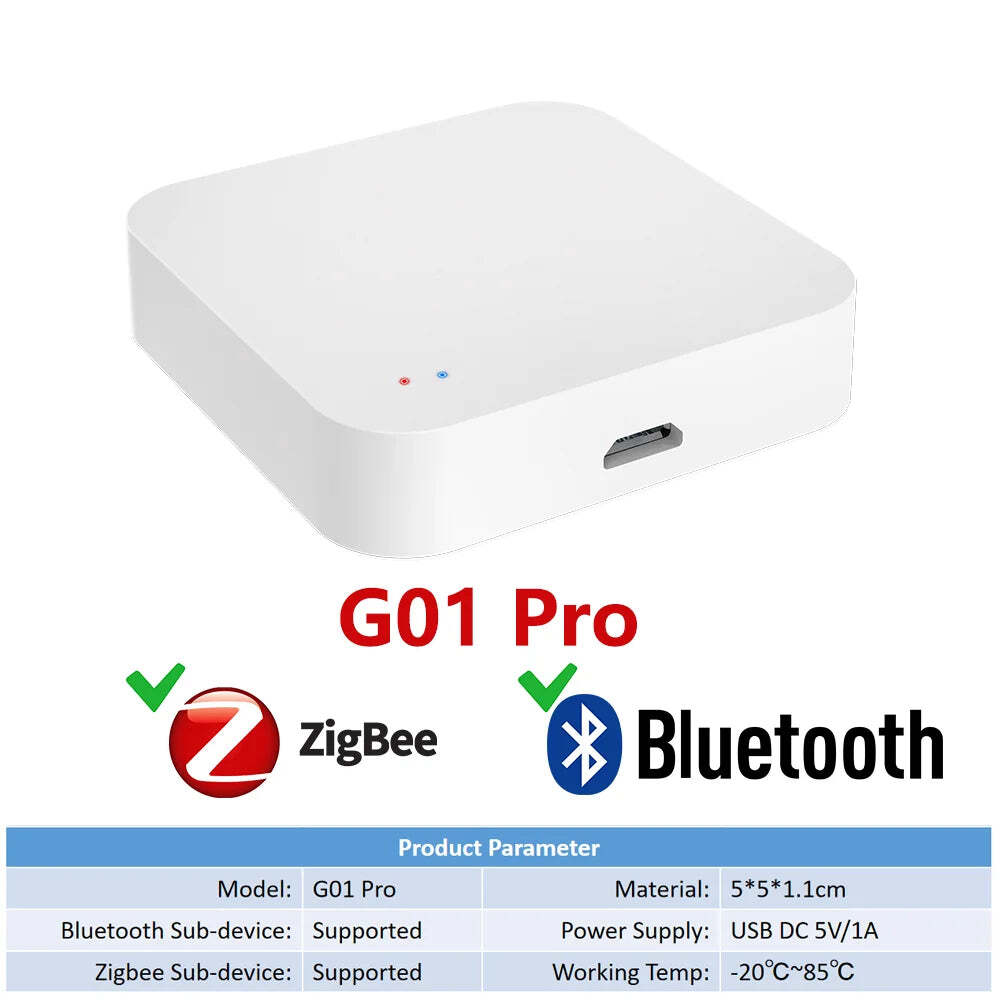 Tuya Zigbee wireless hub gateway for smart home automation with Google Assistant compatibility